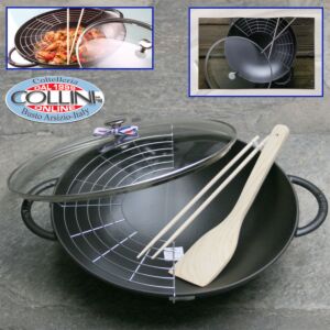 Staub - Wok cm enameled cast iron. 30 with cover - Induction