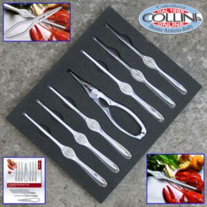 Triangle - Lobster Set - 1 lobster scissors + 6 forks