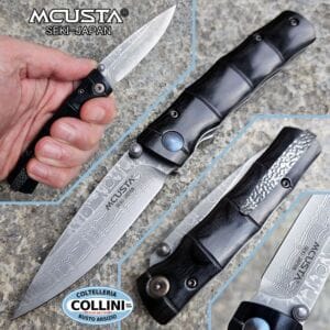 Mcusta - Take VG10 Damascus - Shinra Series - Black PakkaWood - MC-0076DP - knife