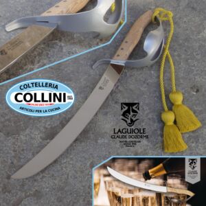 Claude Dozorme - Champagne sabre with grey aluminium guard and oak handle with support