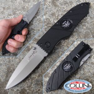 Hoffner - Black Flatline SWAT Folding 3.5 "Satin - FK-S3CSS-FB - knife