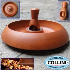 Giannini - Wooden Bowl for nuts with nutcrackers
