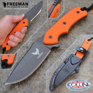 Freeman Outdoor Gear - 4 "Cobalt Field Knife 451 - G10 Orange - Knife
