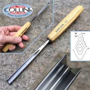 Pfeil - Gouges n.14 U Parting tools, straight shank - carving tools