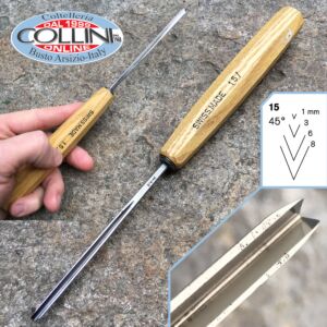 Pfeil - Gouges n.15 V Parting tools, straight shank - carving tools