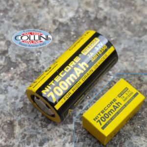 Nitecore - IMR18350 FLAT TOP - Rechargeable Battery IMR 3.7V - 7A - 700mAh - NI18350A