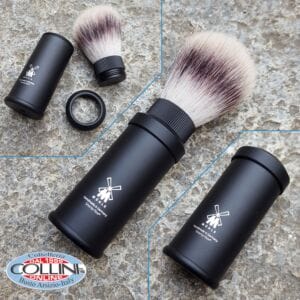 Muhle - shaving brush travel - fur badger - 31M536 Aluminium - shaving