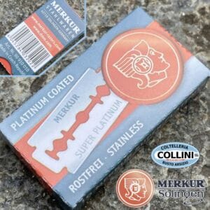 Merkur - Super Platinum - 10 Stainless Steel Razor Blades For Safety Razors And Shavette - Razor blade