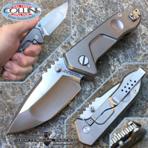 ExtremaRatio - Ti-Rock Satin sanmai CoS - Titanium Grey - Limited Edition - folding knife
