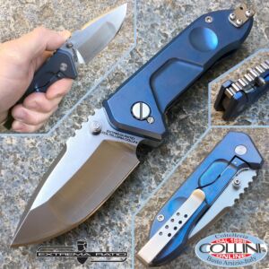 ExtremaRatio - Ti-Rock Satin SanMai CoS - Titanium Blue - Limited Edition - folding knife