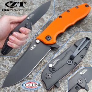 Zero Tolerance - Hinderer Slicer Frame Lock - Orange Sprint Run - ZT0562ORBLK - knife