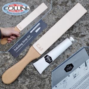 Kai - Polishing Strop Set - 410090001 - leather strop and polishing paste