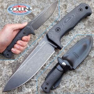 Lionsteel - T5 Blackwash - Black Canvas Micarta - T5BMI - knife
