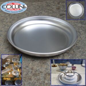 Made in Italy - Aluminum Platter, 22cm/8.7", Silver