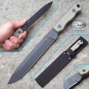 Ontario Ranger - Shank - Black Canvas Micarta Knife