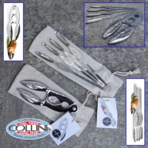 Sagaform - Seafood Set - 4 forks and seafood cracker