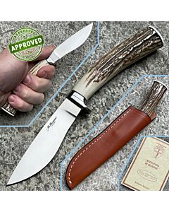 Roberto Bernini - Fixed Hunter in Sambar Deer - PRIVATE COLLECTION - handcrafted hunting knife