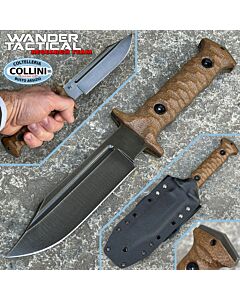 Wander Tactical - Centuria Pilot clip knife - Raw - Micarta Brown - Custom knife