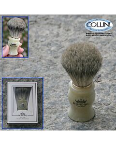 Mondial - Badger hair shaving brush - White - Small 602  